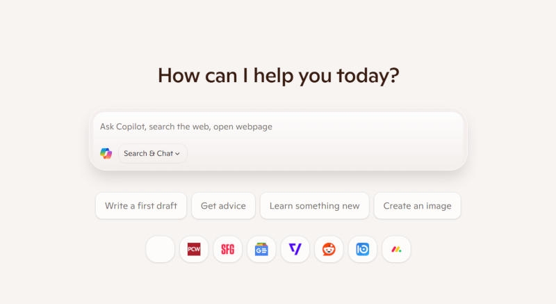 Microsoft Edge начнёт открывать чат с Copilot на каждой новой вкладке