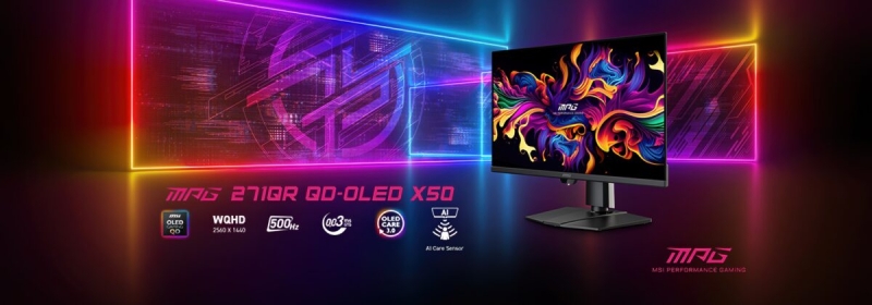 MSI анонсировала первые в мире 27-дюймовые QD-OLED-мониторы с частотой 500 Гц и разрешением 1440p