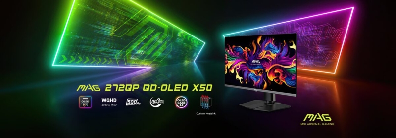 MSI анонсировала первые в мире 27-дюймовые QD-OLED-мониторы с частотой 500 Гц и разрешением 1440p