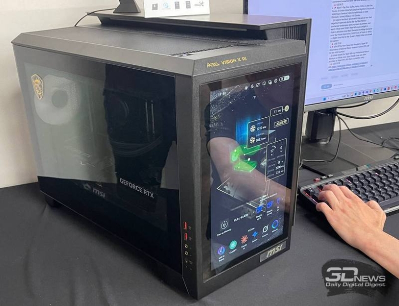 MSI показала на Computex 2025 игровой десктоп MEG Vision X AI 2nd с человеко-машинным интерфейсом