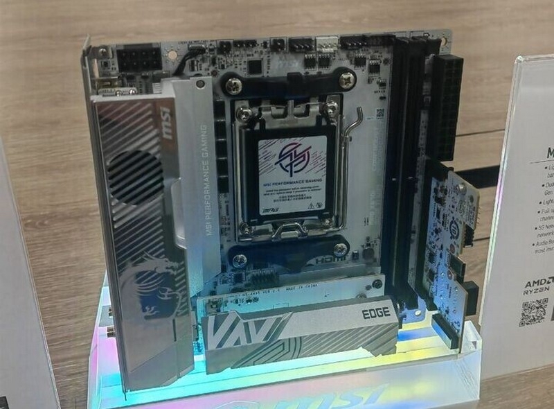 MSI представила компактную оверклокерскую плату MPOWER B850E и совсем маленькую MPG X870I EDGE TI WiFi