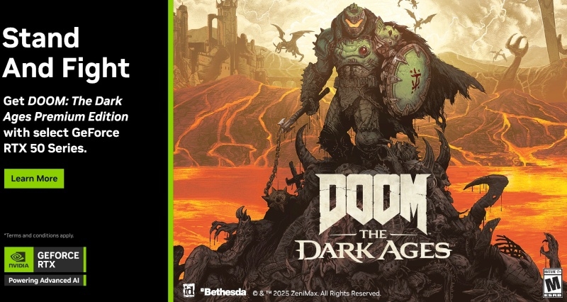 Не совсем Game Ready: id Software подтвердила &laquo;постоянные сбои&raquo; в DOOM: The Dark Ages из-за драйвера GeForce 576.40