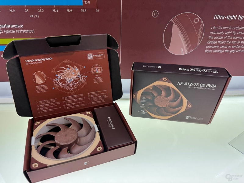 Noctua представила передовой 120-мм вентилятор NF-A12x25 G2 с высоким статическим давлением
