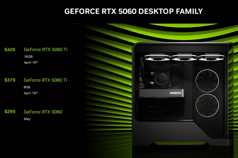 Nvidia начала продажи GeForce RTX 5060 &mdash; самого доступного Blackwell для 100+ FPS в разрешении Full HD