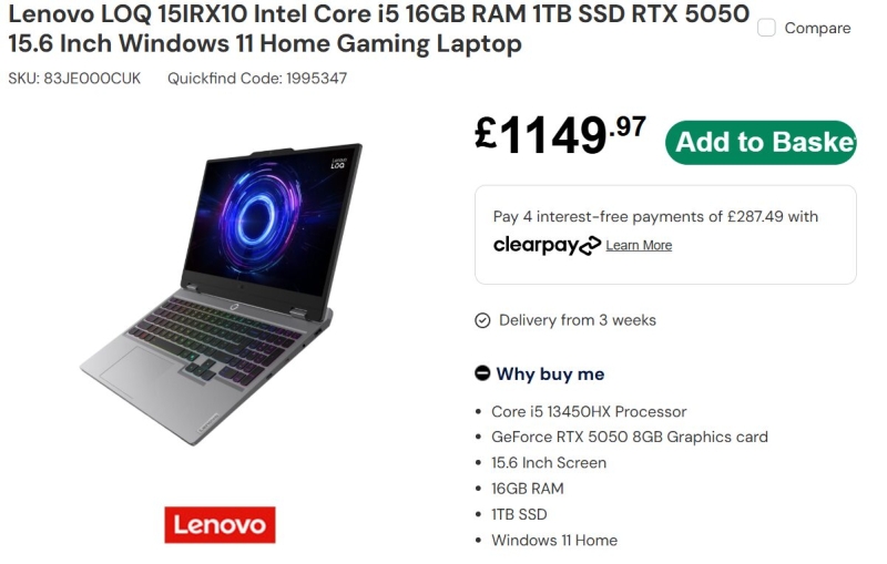 Nvidia скоро представит мобильную GeForce RTX 5050 — ноутбуки с ней уже показались в магазинах