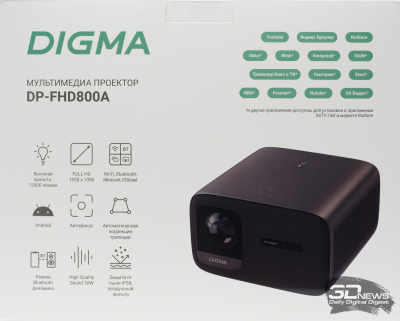 Обзор LCD Full HD-проектора Digma DP-FHD800A: современный подход