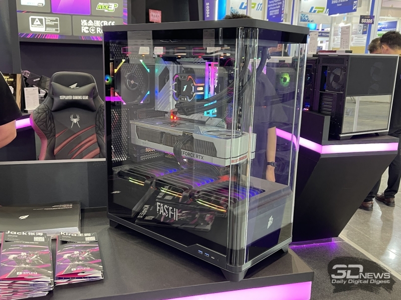 Репортаж со стенда 1STPLAYER&nbsp;на выставке Computex 2025: корпуса, кулеры и другие новинки