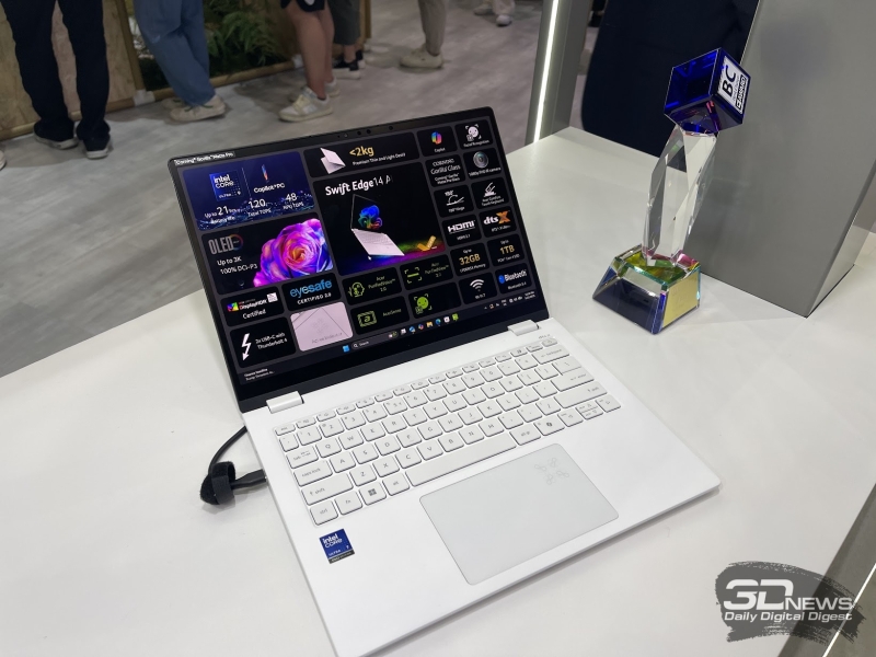 Репортаж со стенда Acer на выставке Computex 2025: ноутбуки, мониторы и видеокарты