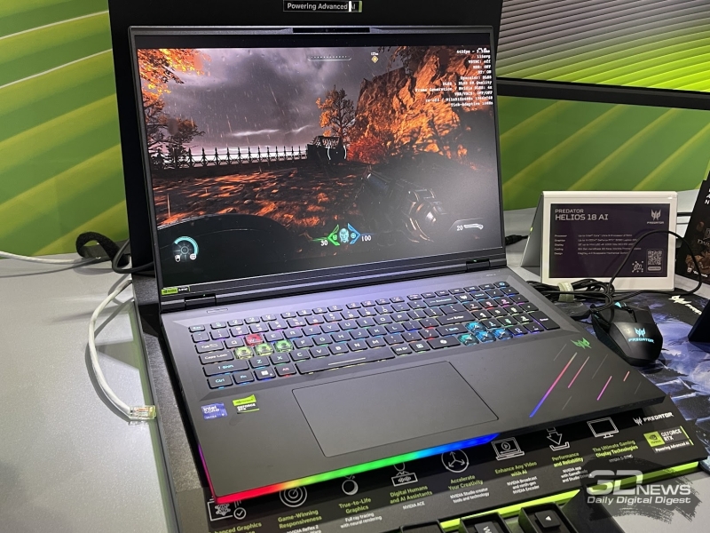 Репортаж со стенда Acer на выставке Computex 2025: ноутбуки, мониторы и видеокарты