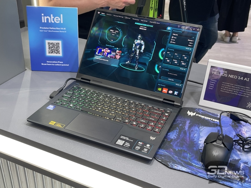 Репортаж со стенда Acer на выставке Computex 2025: ноутбуки, мониторы и видеокарты