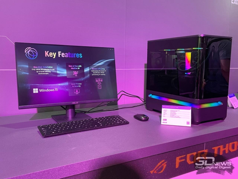 Репортаж со стенда ASUS на выставке Computex 2025: передовые мониторы, компьютеры и периферия для геймеров