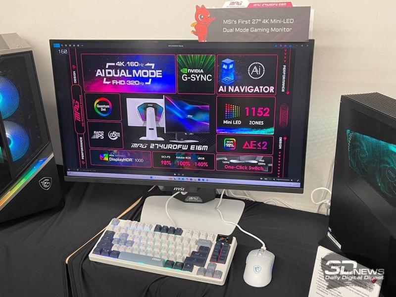 Репортаж со стенда MSI на выставке Computex 2025: игровые мониторы