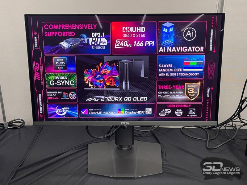 Репортаж со стенда MSI на выставке Computex 2025: игровые мониторы