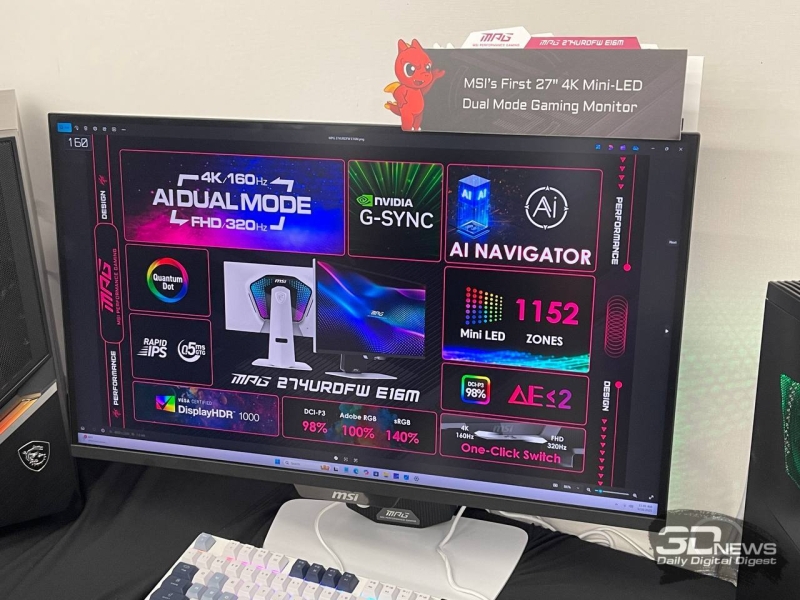 Репортаж со стенда MSI на выставке Computex 2025: игровые мониторы