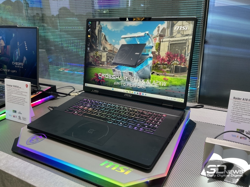 Репортаж со стенда MSI на выставке Computex 2025: мощные ноутбуки для геймеров и профессионалов