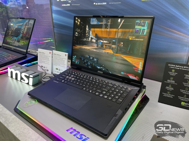Репортаж со стенда MSI на выставке Computex 2025: мощные ноутбуки для геймеров и профессионалов