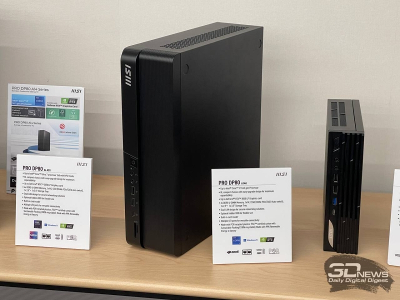 Репортаж со стенда MSI на выставке Computex 2025: настольные ПК с акцентом на ИИ