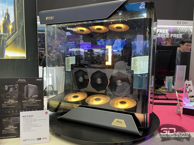 Репортаж со стенда MSI на выставки Computex 2025: ретро-видеокарты, флагманские материнские платы и не только