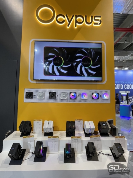 Репортаж со стенда Ocypus на выставке Computex 2025: передовые СЖО, элегантные корпуса и другие новинки
