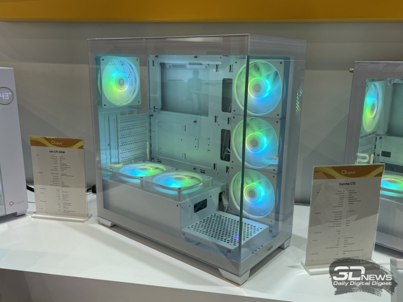 Репортаж со стенда Ocypus на выставке Computex 2025: передовые СЖО, элегантные корпуса и другие новинки