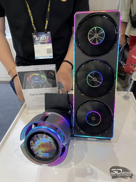 Репортаж со стенда Ocypus на выставке Computex 2025: передовые СЖО, элегантные корпуса и другие новинки