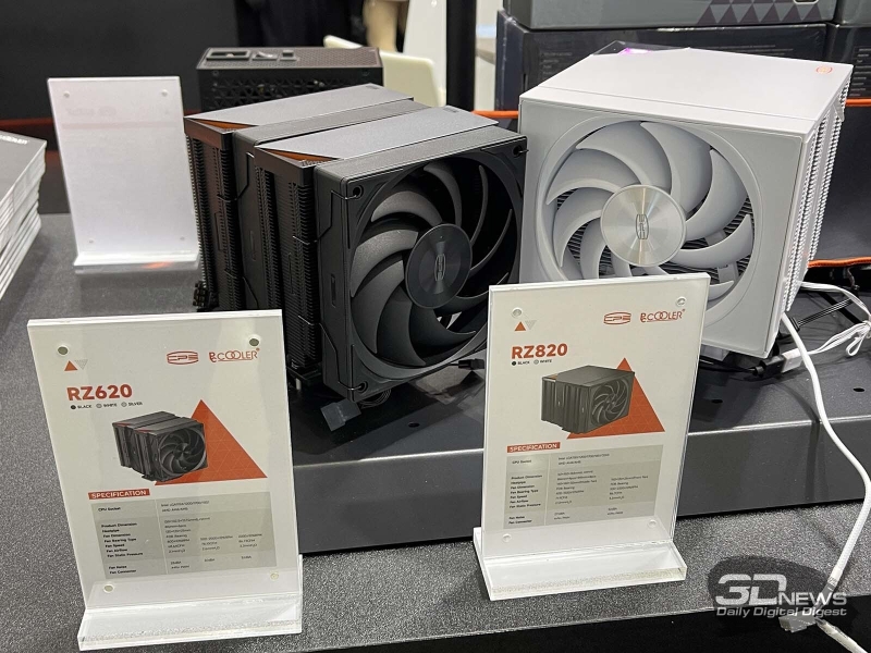Репортаж со стенда PCCooler  на выставке Computex 2025: мощные кулеры и СЖО, корпуса и вентиляторы