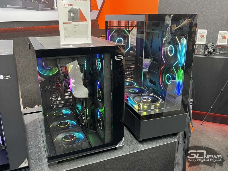 Репортаж со стенда PCCooler  на выставке Computex 2025: мощные кулеры и СЖО, корпуса и вентиляторы