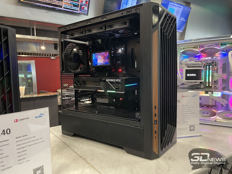 Репортаж со стенда SAMA на выставке Computex 2025: блоки питания, СЖО, кулеры для процессоров и корпуса
