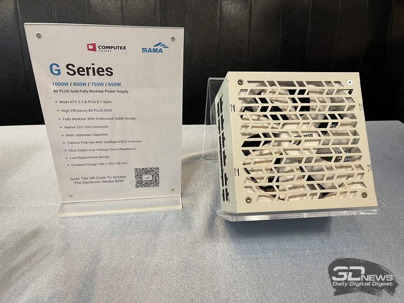 Репортаж со стенда SAMA на выставке Computex 2025: блоки питания, СЖО, кулеры для процессоров и корпуса