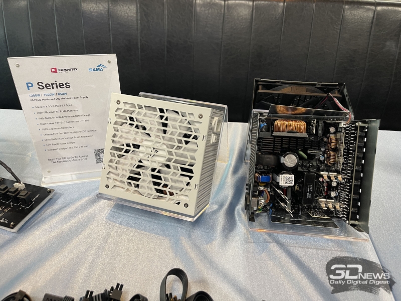 Репортаж со стенда SAMA на выставке Computex 2025: блоки питания, СЖО, кулеры для процессоров и корпуса