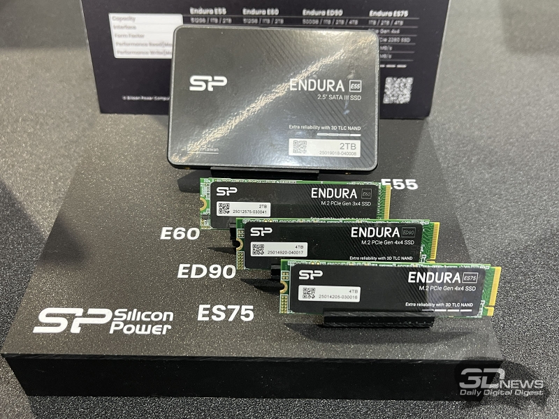 Репортаж со стенда Silicon Power на выставке Computex 2025: серия SSD Endura, быстрая оперативная память и другие новинки