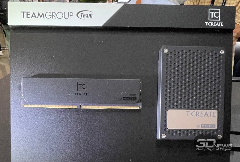 Репортаж со стенда&nbsp;TeamGroup на выставке Computex 2025: модули памяти и SSD для ИИ, гейминга и творчества