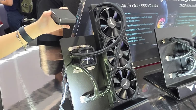 TeamGroup показала термоэлектрический кулер для SSD и другие экстравагантные охладители для накопителей