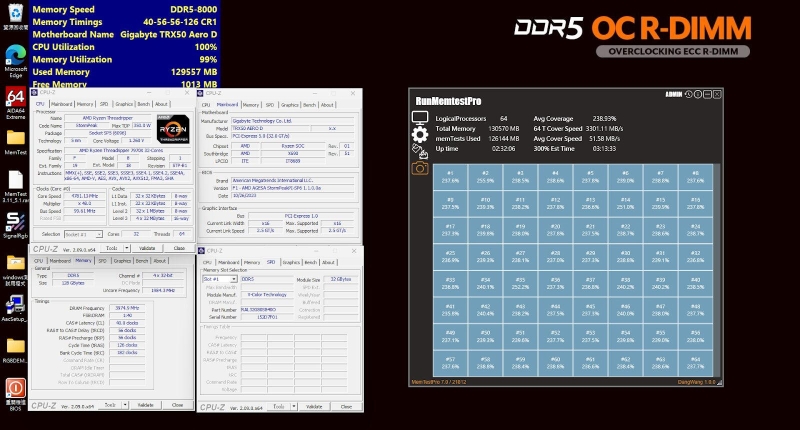 V-Color анонсировала оверклокерскую DDR5-8000 для Threadripper и Xeon в комплектах объёмом до 512 Гбайт