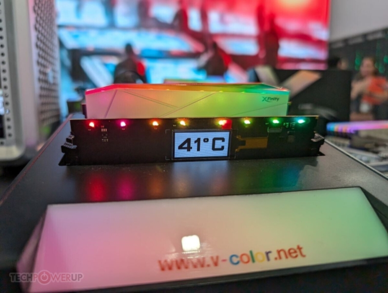 V-Color показала модули DDR5 с ЖК-экранами