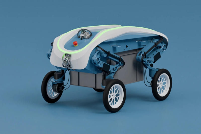 В Швейцарии построили грузового робота LEVA, который и ездит, и ходит, и загружается, и разгружается