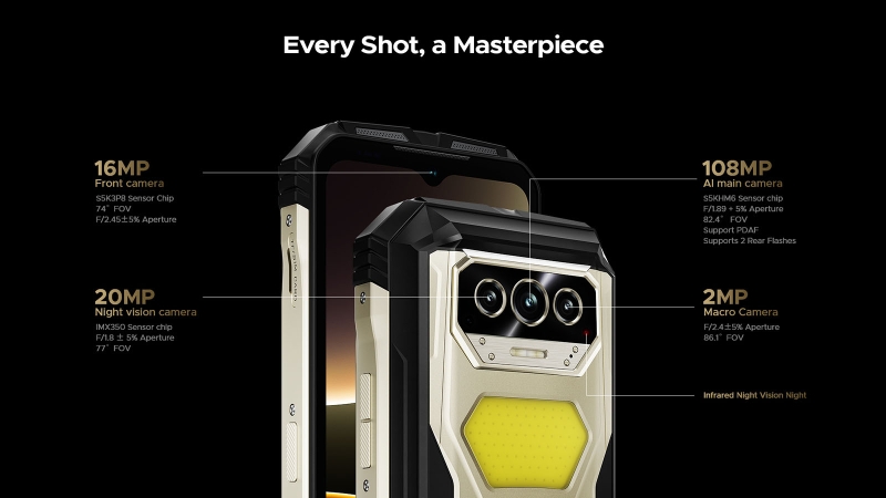 Защищённый смартфон Doogee V Max S с батареей на 22 000 мА·ч доступен для предзаказа