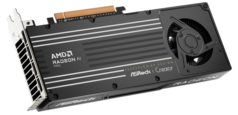 ASRock представила&nbsp;&laquo;турбированную&raquo;&nbsp;видеокарту Radeon AI Pro R9700 Creator для профессионалов