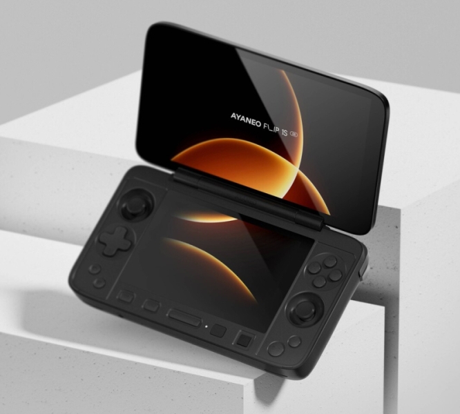 AyaNeo представила портативную складную консоль FLIP 1S DS с двумя экранами и Ryzen AI 9 HX 370