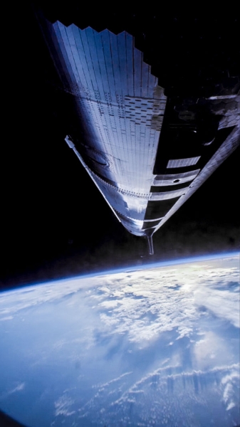 Девятый полёт Starship был очень зрелищным&nbsp;&mdash; SpaceX показала лучшие кадры из космоса