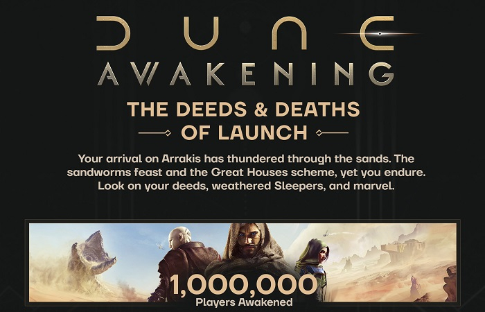 Dune: Awakening установила рекорд по скорости продаж для Funcom — более 800 тысяч смертей от Шаи-Хулуда и другие достижения игроков