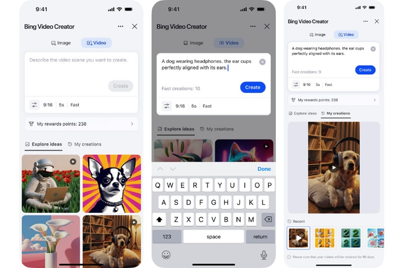 Генератор видео Sora компании OpenAI стал бесплатным в приложении Bing