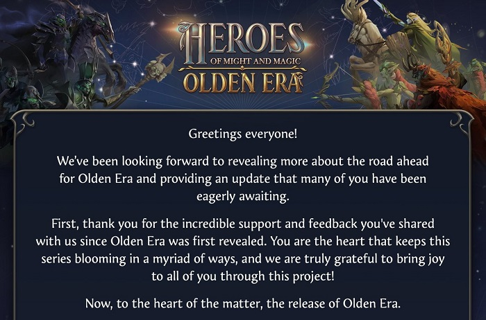 «Хотим создать нечто действительно особенное»: Heroes of Might & Magic: Olden Era не выйдет в раннем доступе летом