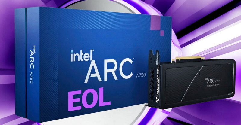 Intel отправила на пенсию свои первые настольные и мобильные видеокарты Arc