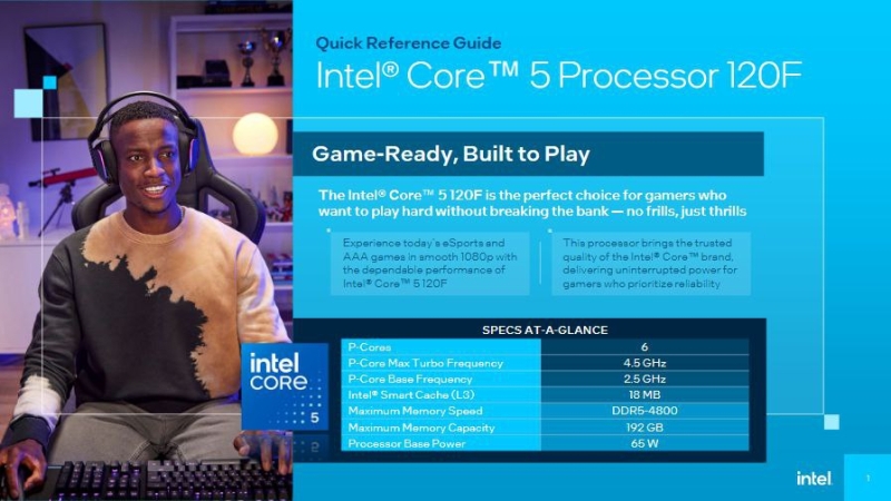 Intel выпустит недорогой шестиядерник Core 5 120F для платформы LGA 1700