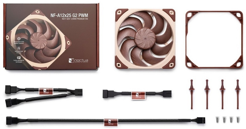 Noctua выпустила передовые 120-мм вентиляторы NF-A12x25 G2 по цене $35