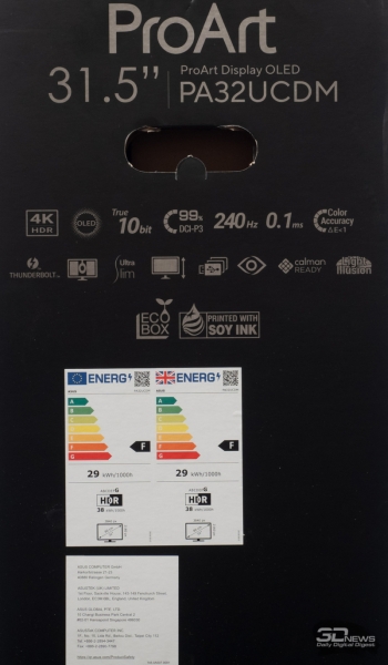 Обзор ASUS ProArt Display OLED PA32UCDM: профессиональный клон