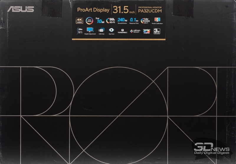 Обзор ASUS ProArt Display OLED PA32UCDM: профессиональный клон