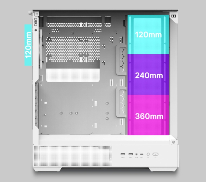 Обзор и тестирование Zalman P40 Prism White: корпус-призма