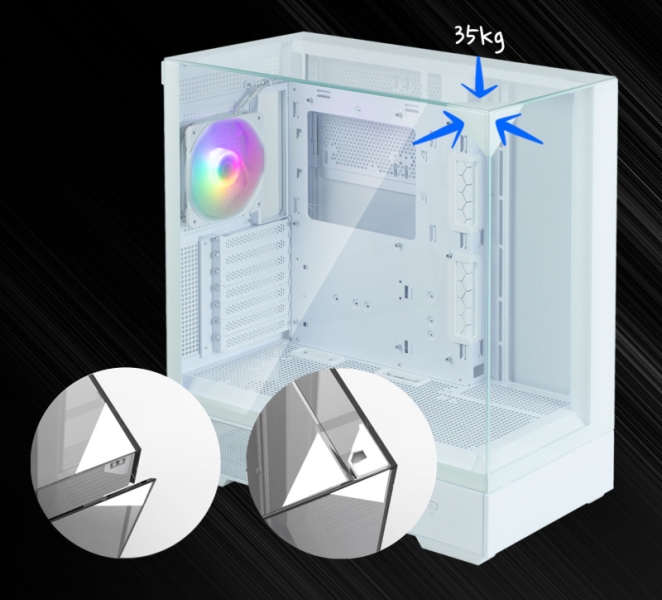 Обзор и тестирование Zalman P40 Prism White: корпус-призма